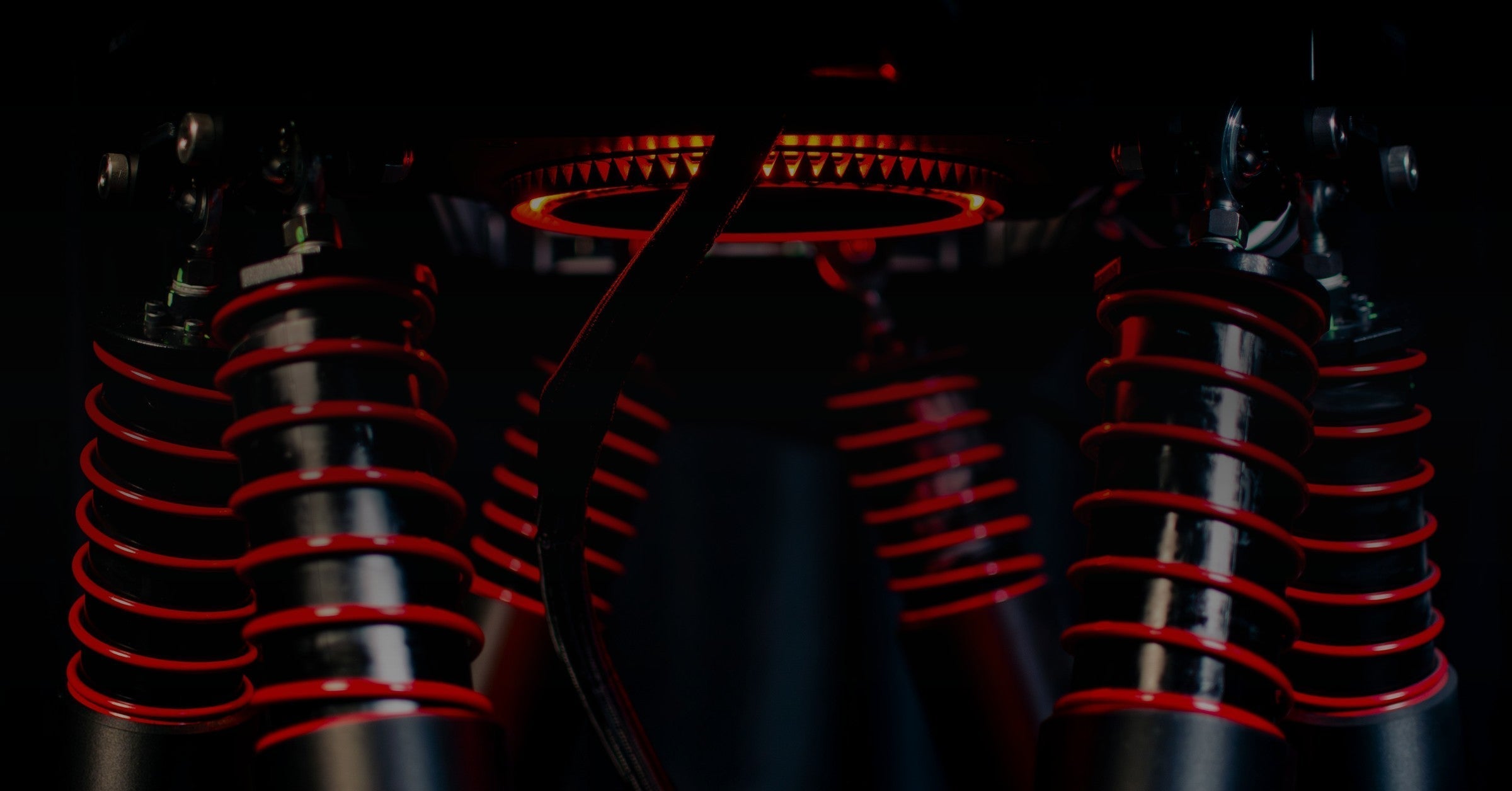 DDX motion actuators, lit red.